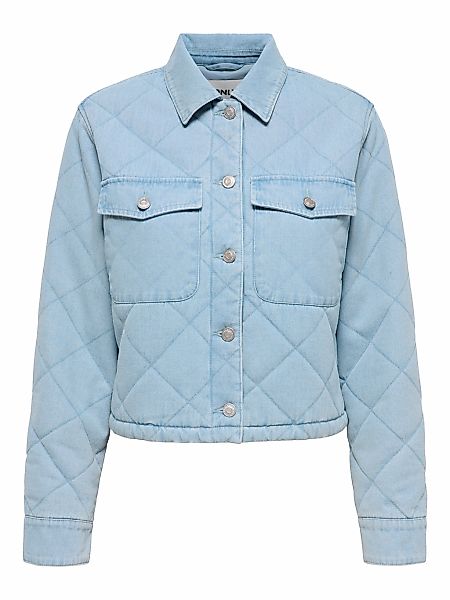 ONLY Kurzjacke "ONLMIST WASHED QUILT JACKET CC OTW" im Denim Look mit geste günstig online kaufen