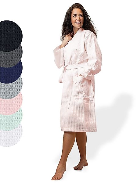 SIEGENTHAL Morgenmantel SIEGENTHAL® Damen Bademantel Waffelpique günstig online kaufen