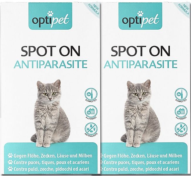 OptiPet Zeckenschutzmittel Spot on Katze Floh- günstig online kaufen