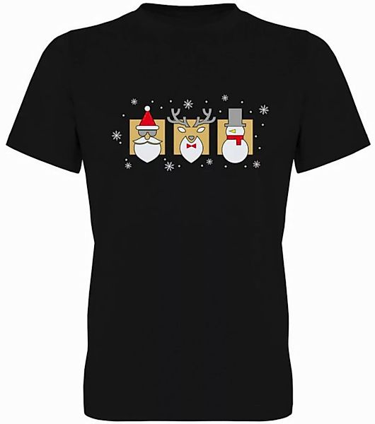 G-graphics T-Shirt Santa, Rentier & Schneemann Herren T-Shirt mit trendigem günstig online kaufen