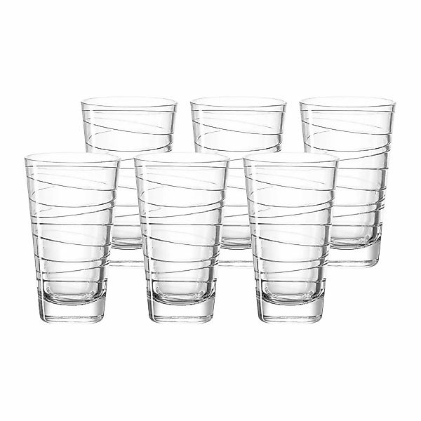 LEONARDO Glas "Trinkgläser Vario Struttura 280 ml 6er Set transparent" günstig online kaufen