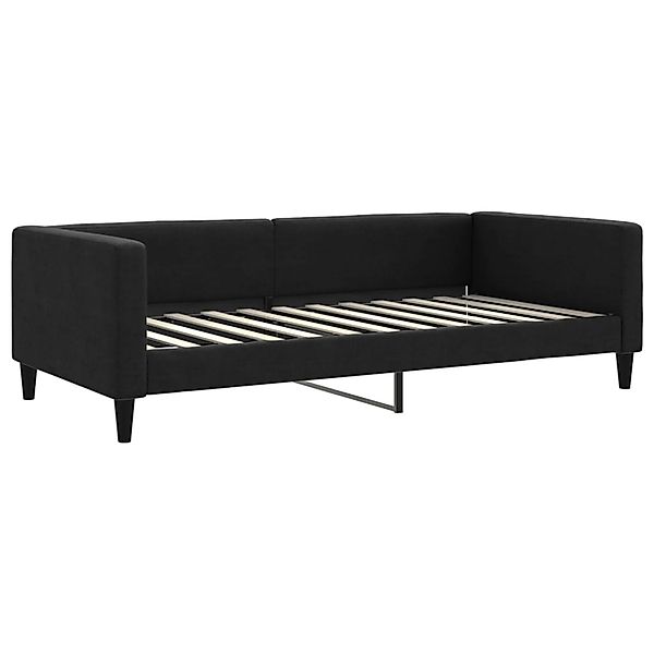 vidaXL Bett, Tagesbett Schwarz 100x200 cm Stoff günstig online kaufen