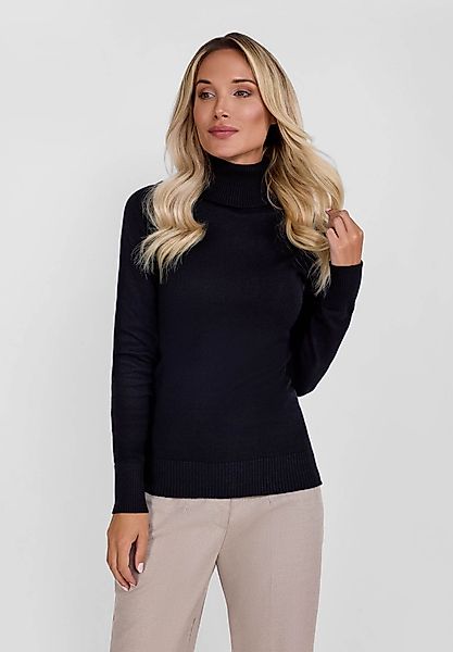 Respect Strickpullover Rollkragenpullover mit Rippbündchen und günstig online kaufen