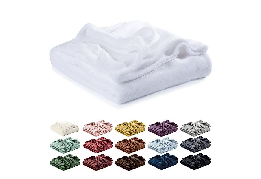 Wohndecke Kuscheldecke, Fleecedecke, Wolldecke flauschig und weich, Lavea, günstig online kaufen