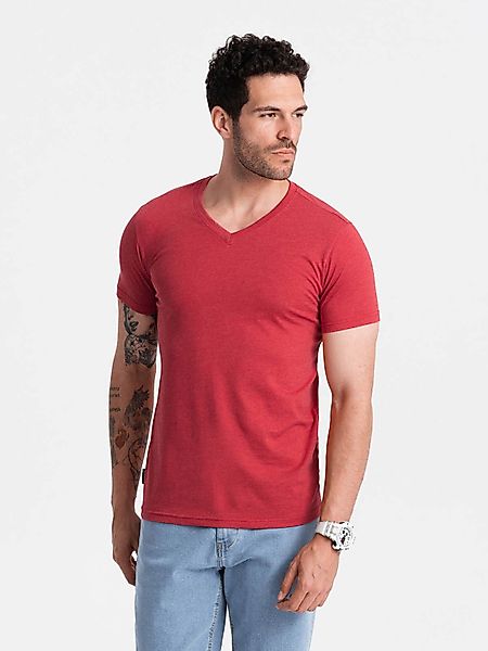OMBRE T-Shirt Klassisches Herren-T-Shirt mit V-Ausschnitt günstig online kaufen