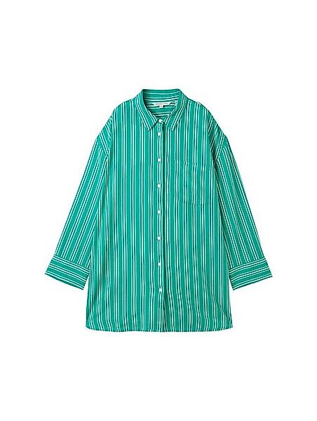 TOM TAILOR Denim Langarmbluse Oversized Hemd mit Leinen günstig online kaufen