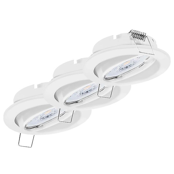 Oktaplex 3er Set Einbauleuchte Dijon Dimmbar inkl. LED Modul 4000K Neutralw günstig online kaufen