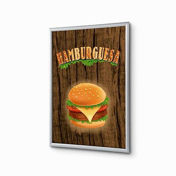 Showdown Displays Hängevitrine A4 - Komplett-Set - Burger Spanisch - Braun/ günstig online kaufen