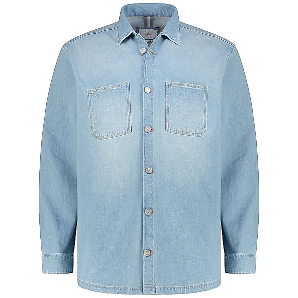 s.Oliver Jeans-Hemdjacke Farbe blau Größe: 4XL günstig online kaufen