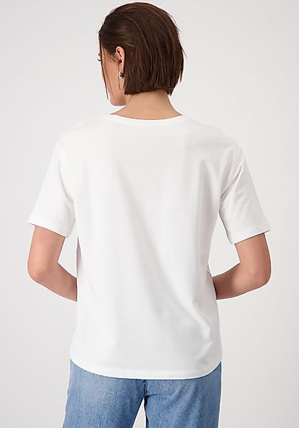 Monari Kurzarmshirt, Mit V-Ausschnitt günstig online kaufen
