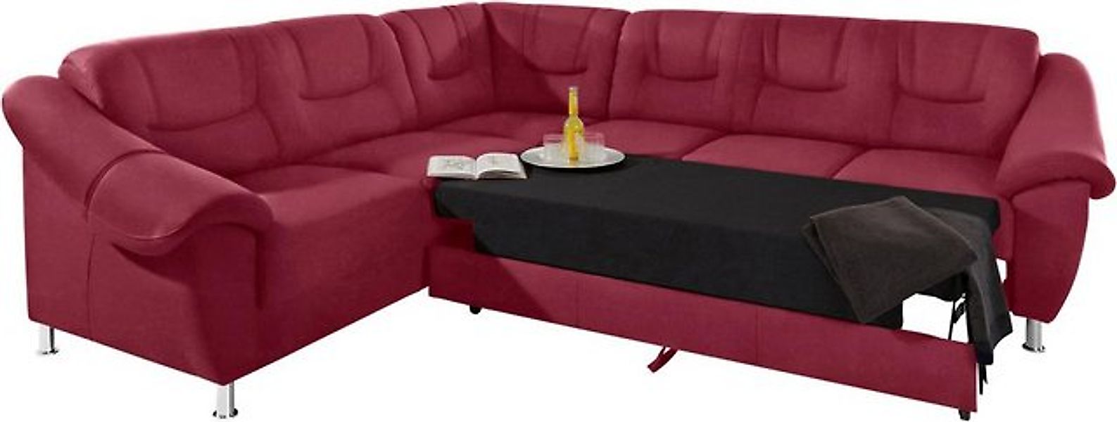 sit&more Ecksofa "Salsa L-Form", mit Federkern, wahlweise mit Bettfunktion günstig online kaufen