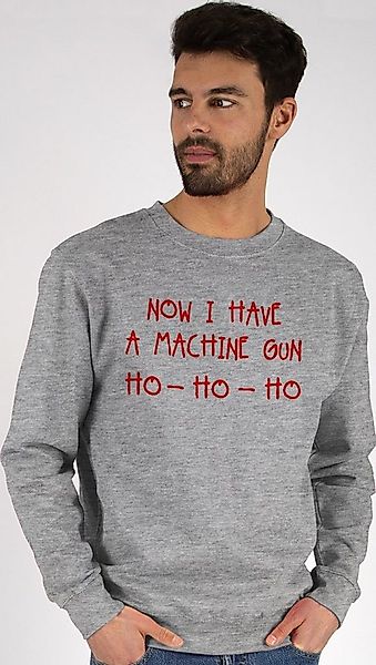 Shirtracer Sweatshirt Ho Ho Ho Now I Have a Machine Gun (1-tlg) Weihachten günstig online kaufen