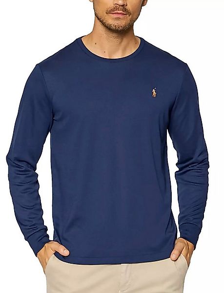 Polo Ralph Lauren Longsleeve Interlock Pony Langarm gerippter Rundhalsaussc günstig online kaufen