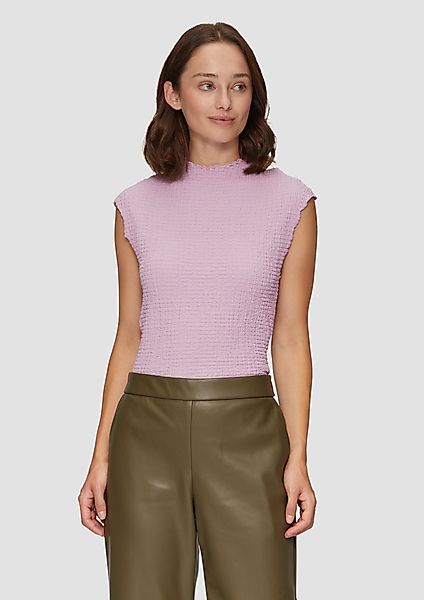 s.Oliver Shirttop T-Shirt in Crêpe-Optik günstig online kaufen