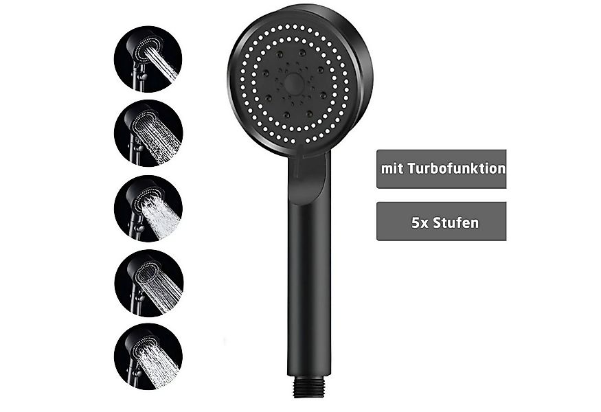 Jungengel Regenduschkopf Wassersparender Multifunktionsduschkopf Schwarz Br günstig online kaufen