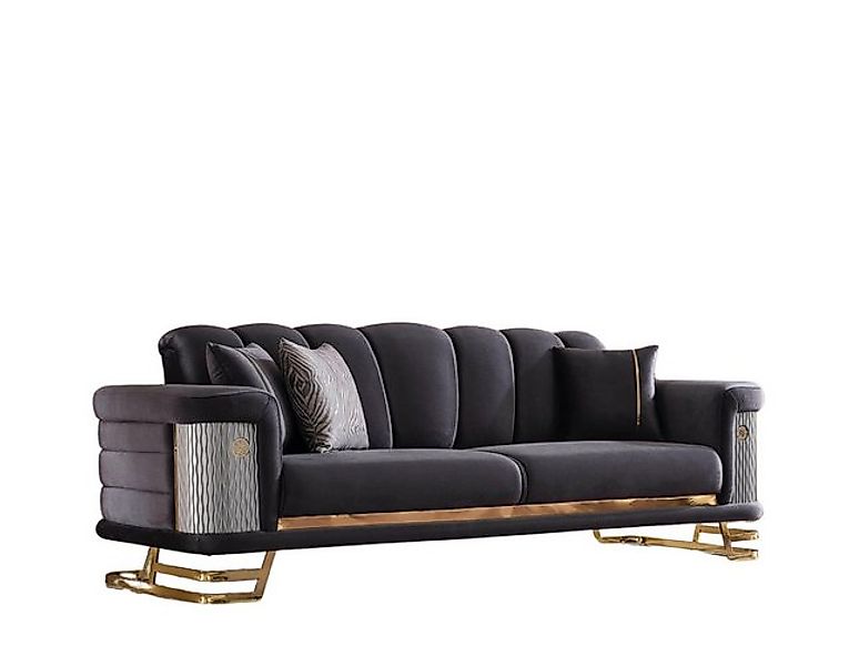 Villa Möbel Sofa Zeon, mit Relax-/Bettfunktion durch umklappbare Rückenlehn günstig online kaufen