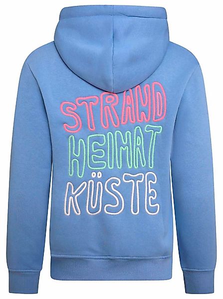 Zwillingsherz Sweatshirt, mit gesticktem Schriftzug am Rücken in Neonfarben günstig online kaufen