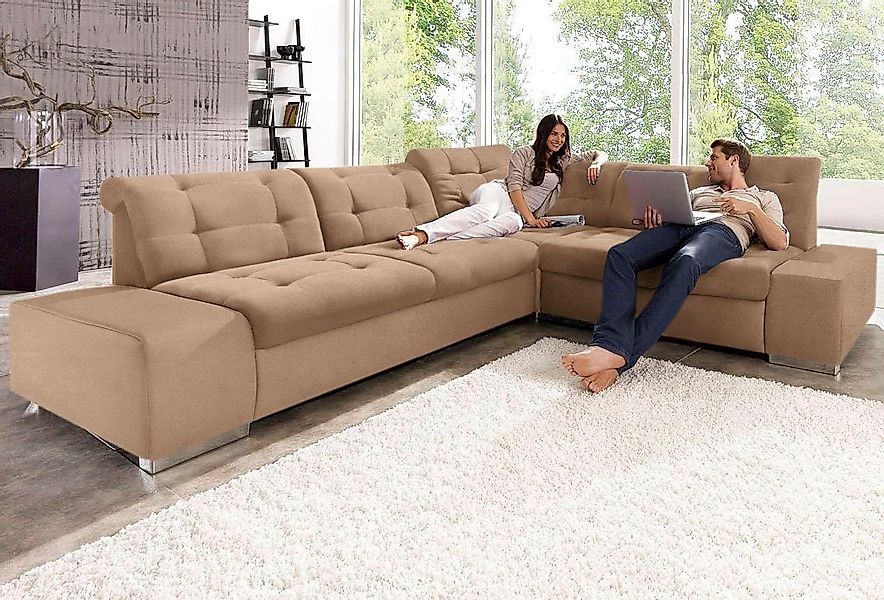 sit&more Ecksofa "Pale L-Form", inklusive Kopfteilverstellung, wahlweise mi günstig online kaufen
