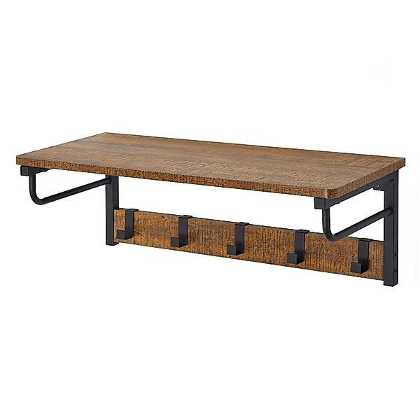 Mondeer Wandgarderobe Wandregal, mit 5 Haken günstig online kaufen