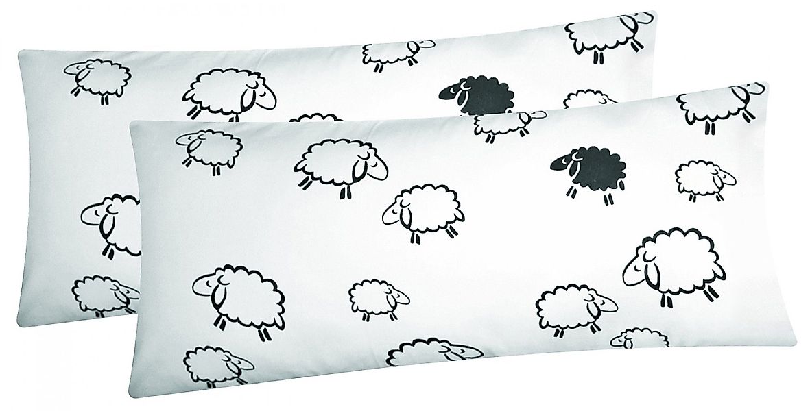 Heubergshop Kissenbezüge, (2 Stück), 40x80cm Schafe günstig online kaufen