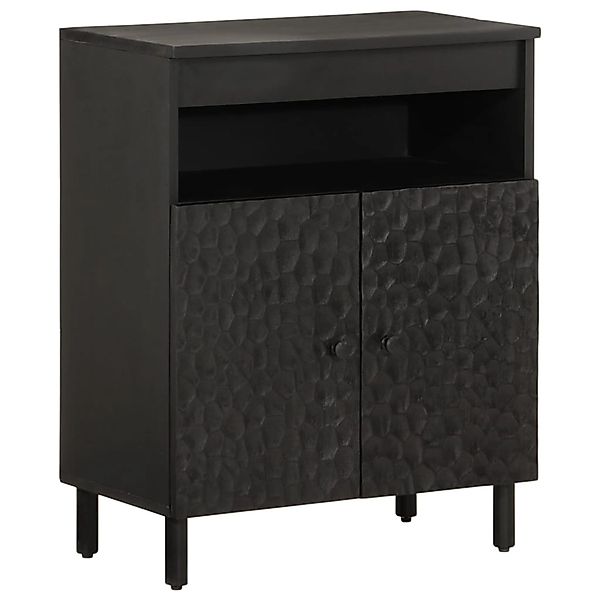 vidaXL Beistellschrank Schwarz 60x33x75 cm Massivholz Mango 356844 günstig online kaufen