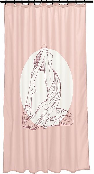 SEE∙MANN∙GARN Duschvorhang "Indra" Breite 180 cm mit beschwertem Saum und V günstig online kaufen