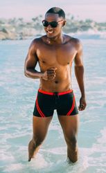 Luvanni Boxer-Badehose Badehose Herren Schnelltrocknende Beachshorts günstig online kaufen