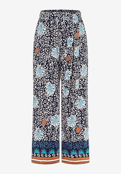 MORE&MORE Stoffhose Printed Culotte Pant günstig online kaufen