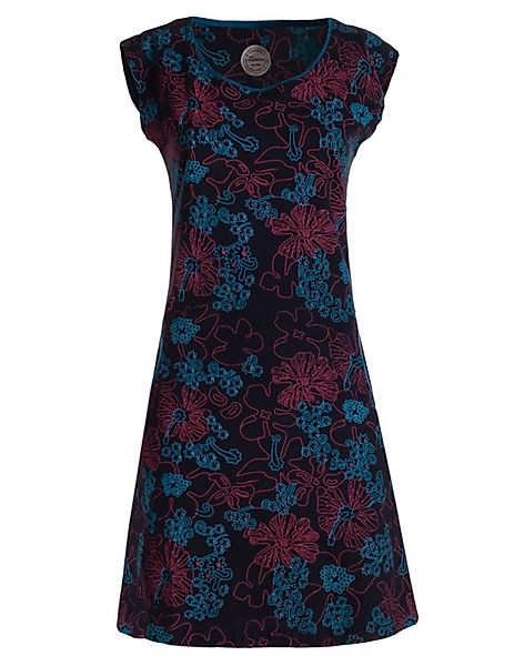 Vishes Tunikakleid Kurzarm Damen Sommer-Kleid Longshirt-Kleid günstig online kaufen