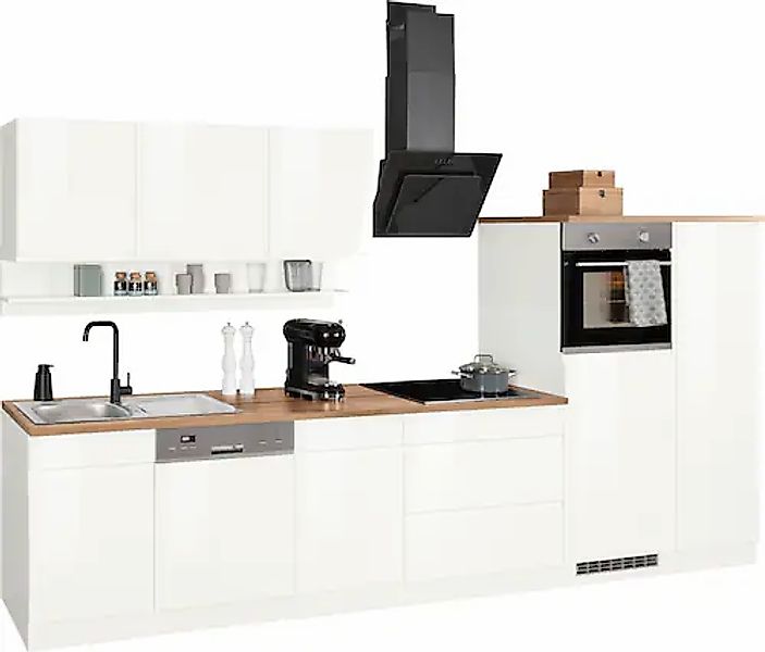 HELD MÖBEL Küchenzeile »Virginia«, Breite 350 cm, ohne E-Geräte günstig online kaufen