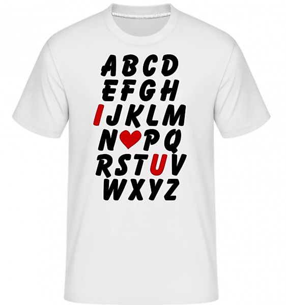 Love Alphabet · Shirtinator Männer T-Shirt günstig online kaufen