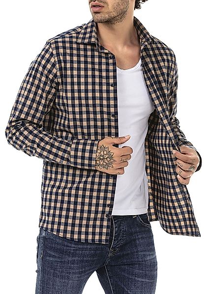 RedBridge Karohemd Casual Plaid Modern Fit günstig online kaufen