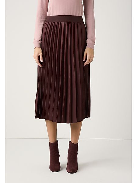 MORE&MORE A-Linien-Rock eleganter Maxi-Plisséerock günstig online kaufen