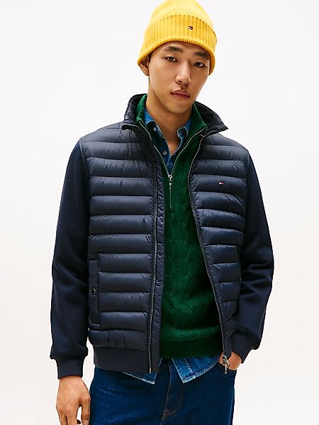 Tommy Hilfiger Sweatjacke "MIX MEDIA mit Stehkragen und gestepptem Einsatz" günstig online kaufen