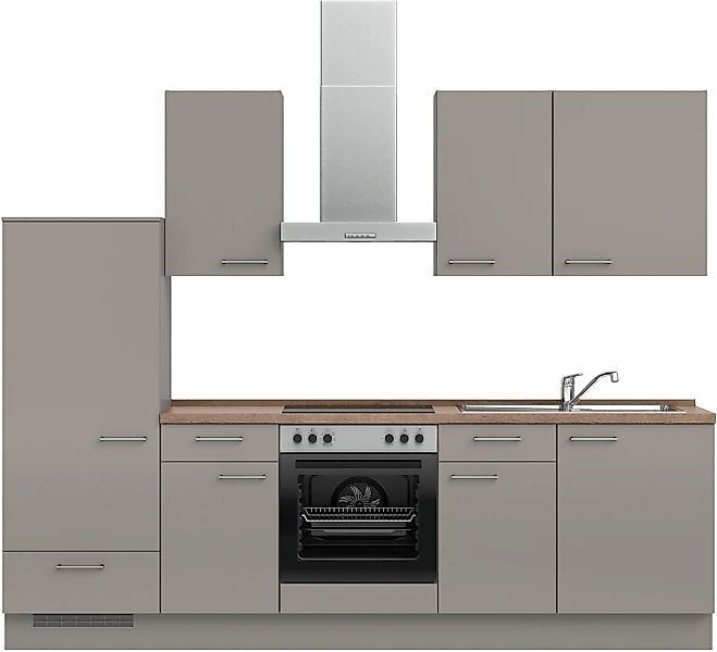 nobilia Küchenzeile ""Laser I", Ausrichtung wählbar, Breite 270 cm" vormont günstig online kaufen