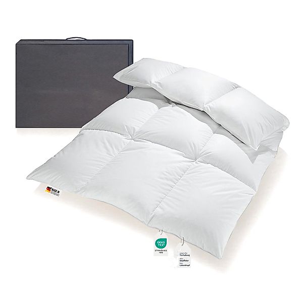 Extra warme 100% Winter Daunendecke sibirische Daunen 135x200 1200g günstig online kaufen