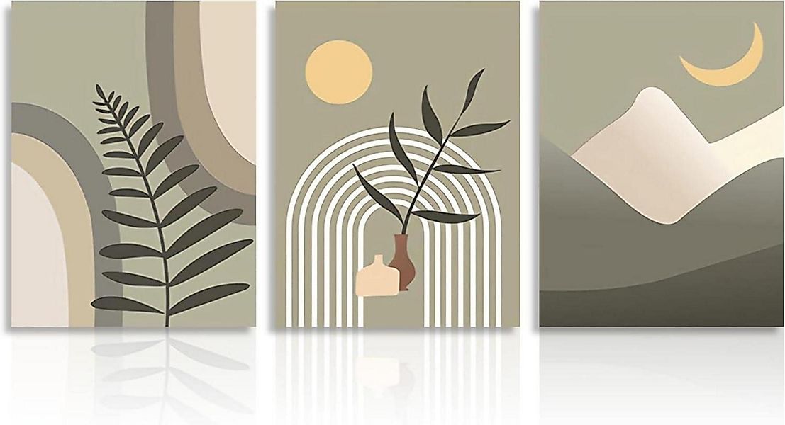 Dazzlewall Leinwandbild Boho Abstrakte Wandbilder Sonne günstig online kaufen