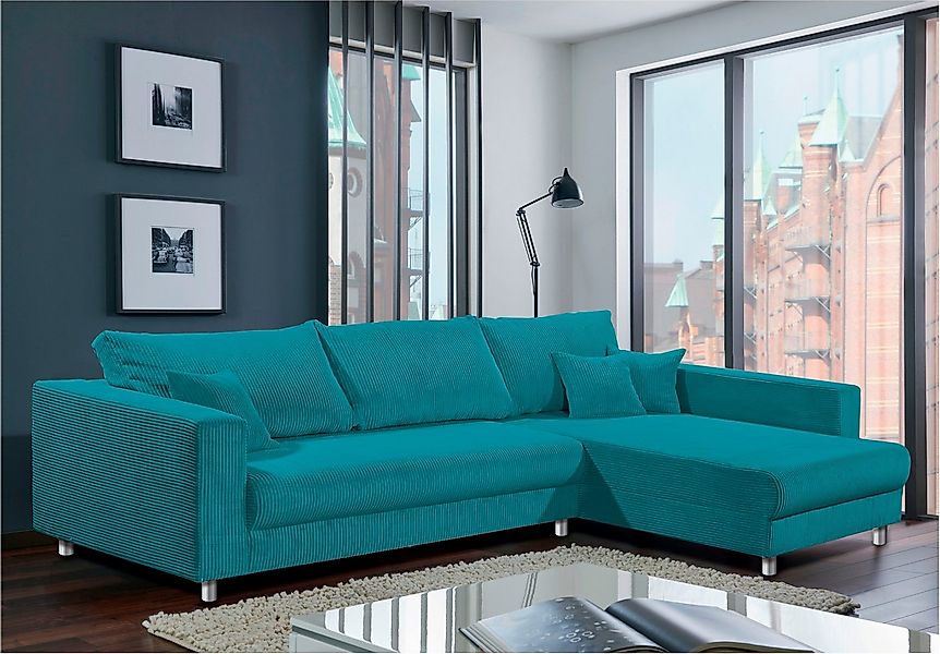 Home affaire Ecksofa 153, Inkl. Schlaffunktion und großen Strauraum günstig online kaufen