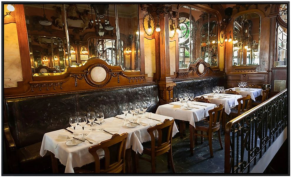 Papermoon Infrarotheizung »Vintage Restaurant«, sehr angenehme Strahlungswä günstig online kaufen