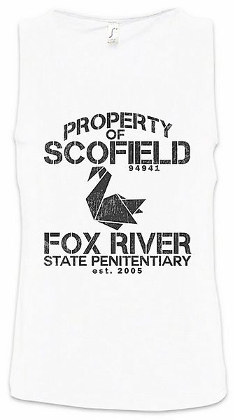 Urban Backwoods Tanktop Property Of Scofield Ärmelloses T-Shirt Prison Mich günstig online kaufen