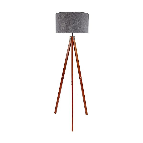 Näve Stehleuchte Filco Natur Dunkel Ø 45 cm x 147 cm günstig online kaufen