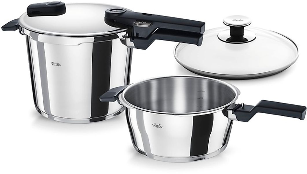 Fissler Schnellkochtopf »Vitaquick®« Set, 1 Schnellkochtopf 6 L, 1 Schnellb günstig online kaufen