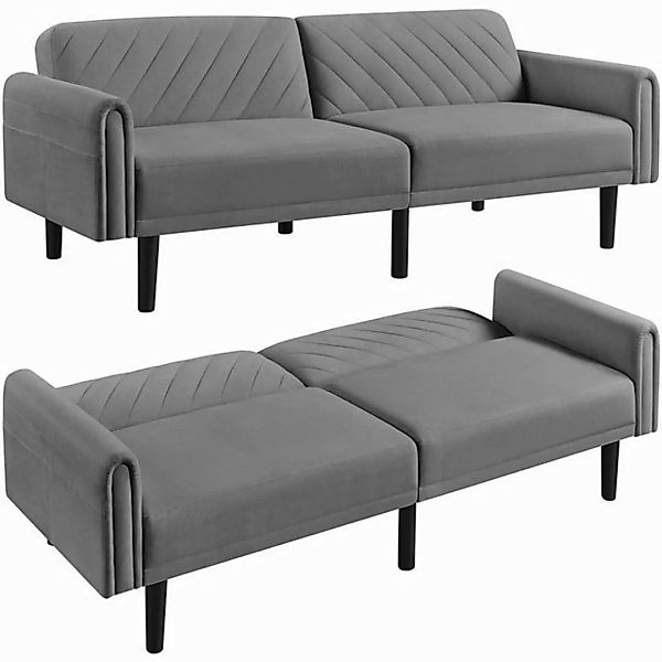 Yaheetech Schlafsofa, Sofa 201 cm Länge Bettsofa bis 360 kg Belastbar Schla günstig online kaufen