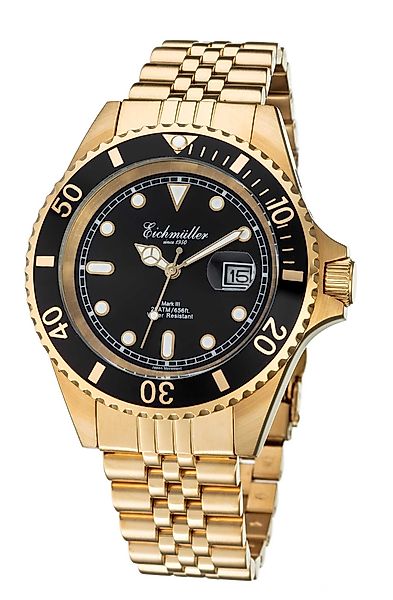 Eichmüller Taucheruhr 20 ATM, Edelstahlband, 43 günstig online kaufen