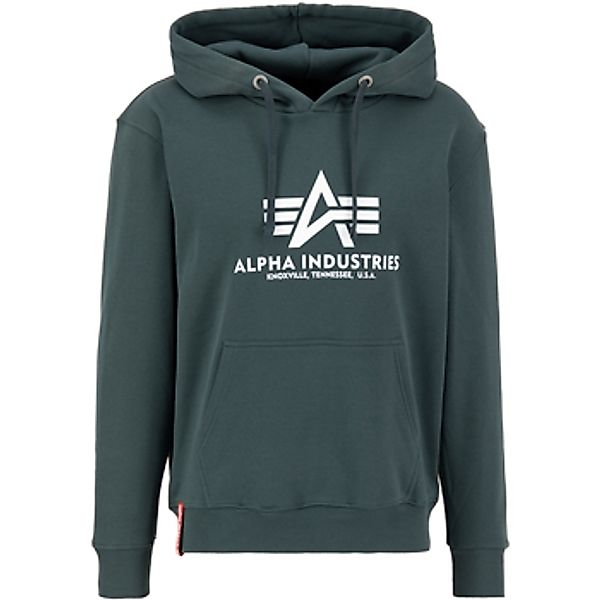 Alpha Industries  Sweatshirt Basic Hoodie BL - navy green günstig online kaufen