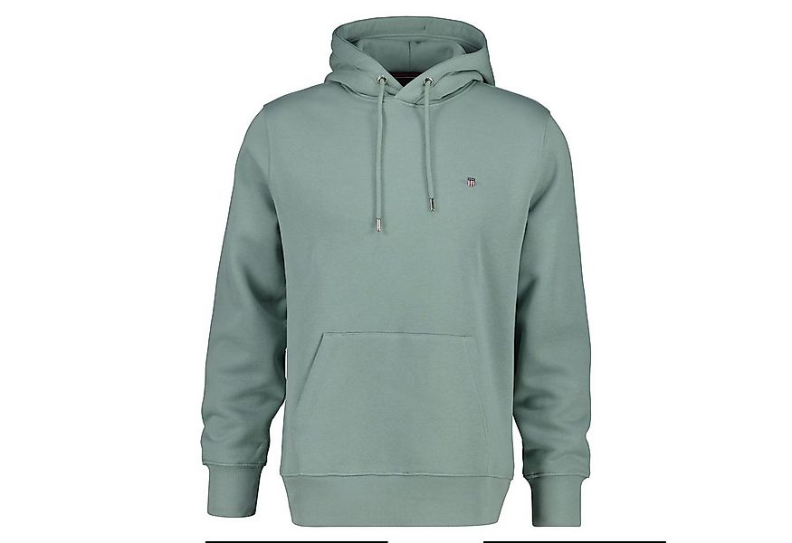 Gant Sweatshirt Herren Sweatshirt Baumwolle REGULAR SHIELD HOODIE günstig online kaufen