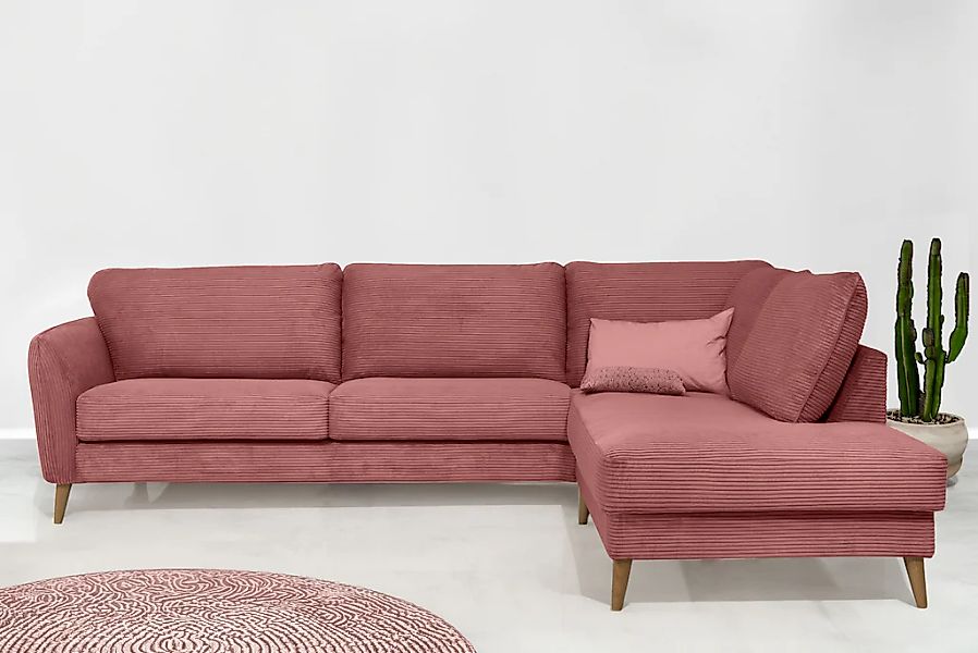 Home affaire Ecksofa "MARSEILLE 278/202 cm, L-Form, Ottom. rechts/links, ve günstig online kaufen