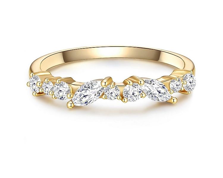 Glanzstücke München Silberring gelbgold, Ring Sterling Silber gelbgold Zirk günstig online kaufen