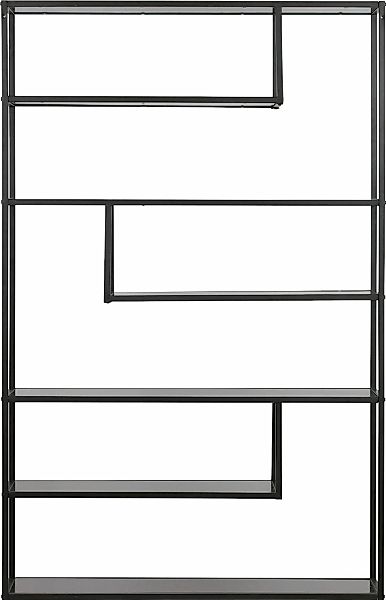 WOOOD Bücherregal "Teun", Regal aus Metall, viel Platz, H 188 cm x B 120 cm günstig online kaufen