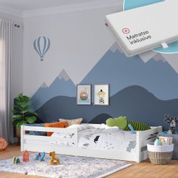 Bellabino Kinderbett Iskri mit Rausfallschutz und günstig online kaufen